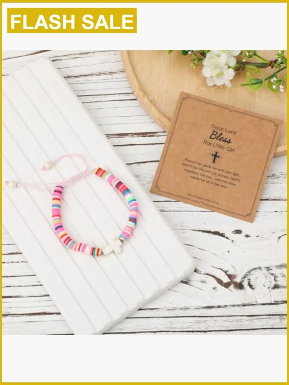 Cross Charm Bracelet for Girls Christian Jesus Jewelry Gift